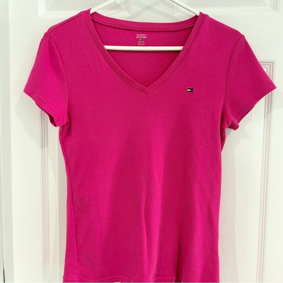 Tommy Hilfiger & Jones Sport Short Sleeve Tee Shirt Set Women M & L Purple Pink - Picture 5 of 15